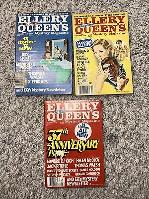 Vintage ELLERY QUEEN'S MYSTERY MAGAZINES - Lot Of 3 Issues 1978 • $11.99
