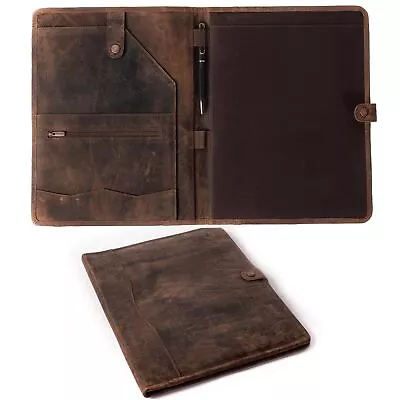 Leather Portfolio Leather Binder With Pen Leather Portfolio For Men And Wom... • $83.61