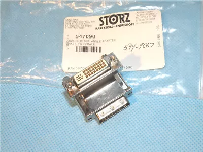 DVI-D Right Angle Adapter Male To Female Storz 547D90 • $26