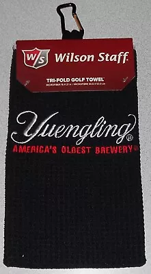 Yuengling Wilson Staff Tri-fold Black Golf Towel; Brand New With Tag • $12