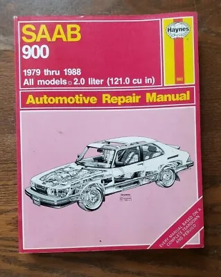 Haynes Auto Repair Manual #980 Saab 900 1979-1988 • $7.95