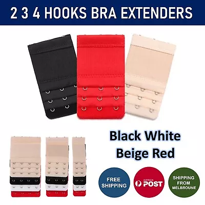 Clip On Bra Extender 2 3 4 Hook Maternity Plus Size Band Strap Extension Pack • $3.10