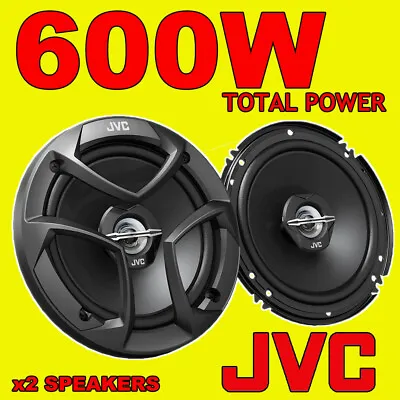 JVC 600W TOTAL 2-WAY 6.5 INCH 16cm CAR VAN DOOR/SHELF COAXIAL SPEAKERS NEW PAIR • £22.90