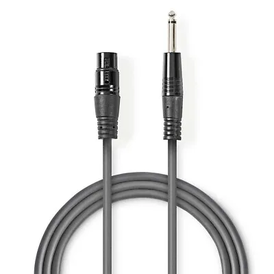  ON-STAGE  Cables: 3-PIN XLR (Female) To 6.35mm Jack Plug (Male) • £11.89