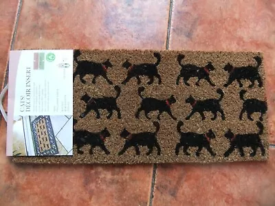 £8 • Buy Durable Natural Coir Doormat With Cats Decor.Can Be Used With Rubber Frame.