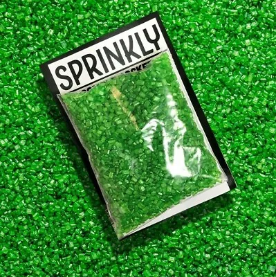 Green Sparkling Sugar Cake Sprinkles Crystals Cupcake Decoration • £2.25