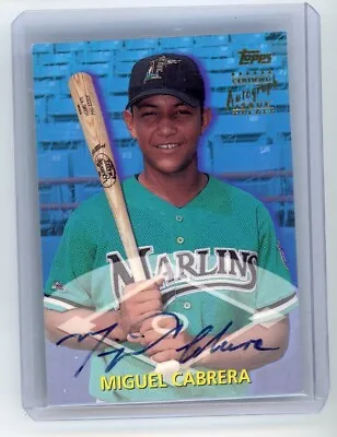 2000 Topps Traded Miguel Cabrera Rookie Auto • $1000