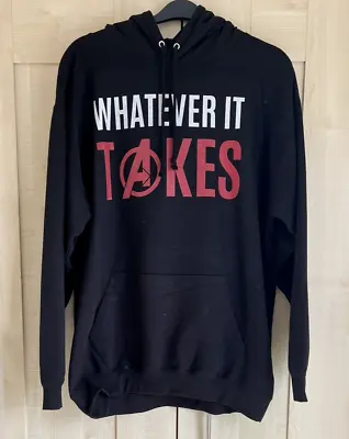 NEW Whatever IT Takes Hoodie Mens XL Extra Large Marvel A Logo Top Jumper Hoody • £13.95