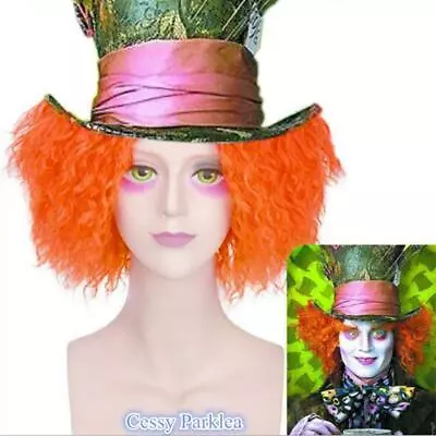 SN-E1-4 Mad Hatter Orange Wig Alice In Wonderland Costume Accessory • $9.62