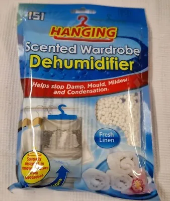 Hanging Scented Wardrobe Dehumidifier Absorbs Condensation Moisture Mildew 151 • £4.75