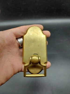 £34.99 • Buy Original Victorian Brass Mechanical Bell Pull Front Door Servant Rectangular