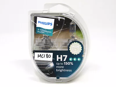 OPENBOX H7 Philips X-TremeVision PRO150 Halogen Headlight Bulbs 12972XVPS2 MC180 • $22.99