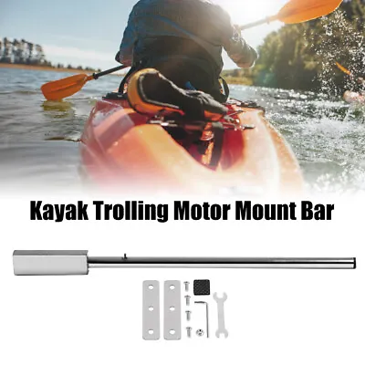 $60.41 • Buy Stainless Steel Kayak Trolling Motor Mount Bar With Hardware For Inflatable Boat