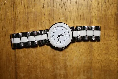 Movado Cerena Steel & Ceramic Women's Watch 36mm 36.3.28.1157 $1495 Excellent! • $280