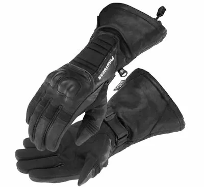 FirstGear Fargo 3 Season Black Motorcycle Gloves Women's Sizes LG Or XL • $24.99