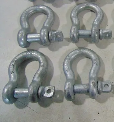 4- 7/8  RCP Chain Safety Clevis Shackles With Screw Pin WLL 6-1/2 Ton Shackle 1  • $40