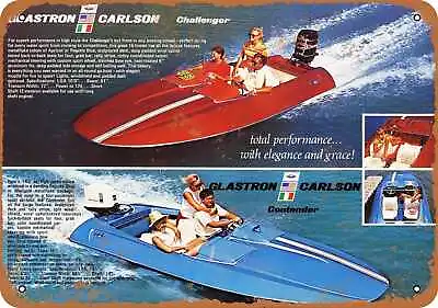 Metal Sign - 1970 Glastron Power Boats - Vintage Look Reproduction • $18.66