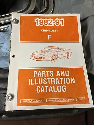 1982-1991 Chevy Camaro Z28 IROC Master Parts Book Part Number Catalog Manual • $99.99