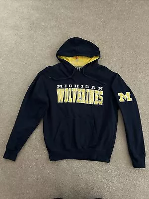 University Of Michigan Wolverines Hoodie Sweatshirt Size Medium Embroidered EUC • $18