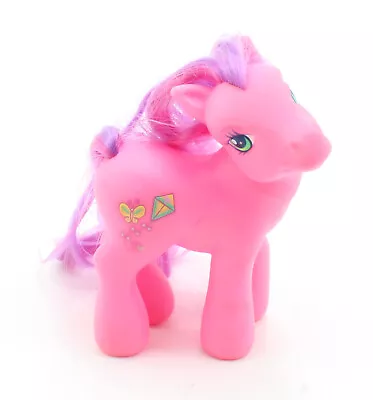 Hasbro - My Little Pony MLP Skywishes G3 Butterfly Kite 4.5  Toy Figure - 2002 • $4.99