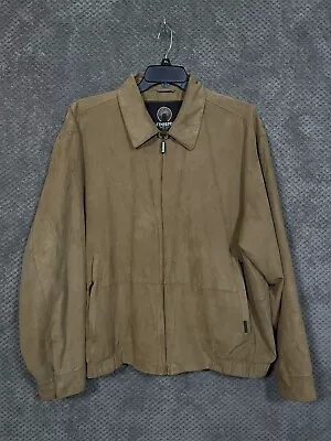 Weatherproof Micro Suede Jacket Size 2XL Vintage XXL Brown 263 • $31.99