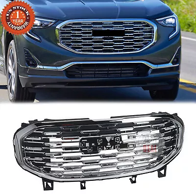 $160.93 • Buy Denali Style Front Upper Grille Assembly Chrome Fits 2018-2021 GMC Terrain