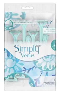 Womens Simply Venus Disposable Razors 9 Count • $8.99