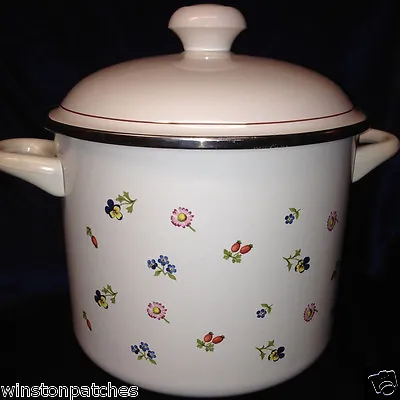 Villeroy & Boch Petite Fleur Stew Pot Stock 8 Quarts Multicolored Flowers • $213.74