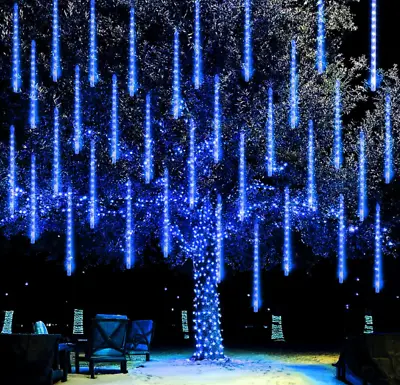 Meteor Shower Rain LED Fairy String Lights Festoon Street Garland For Christmas • $12.34