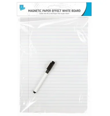 £2.98 • Buy A4 Magnetic Fridge Planner Whiteboard Paper Effect Dry Erase Wipe Meal Diet Memo