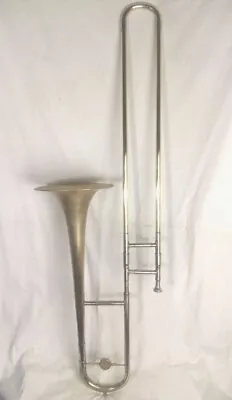 Original Vintage Soviet Trombone Tenor Brass Musical Wind Instrument USSR 1978 • $220