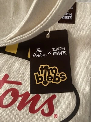 £29.49 • Buy Justin Bieber X Tim Hortons Timbiebs Tote Bag NWT