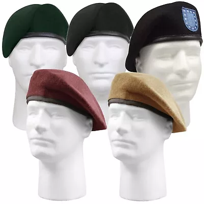 Inspection Ready Wool Beret - Military French Cap Beanie - Various Colors • $19.99