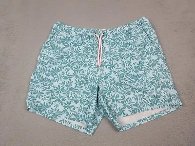 J Crew Swim Trunks Mens Adult Large Green Bathing Suit Shorts 34X16 • $22.85