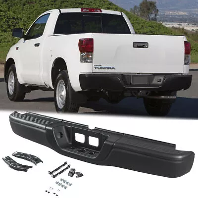 Rear Steel Steps Bumper Complete Assembly For 2000-2006 Toyota Tundra Black Fast • $219