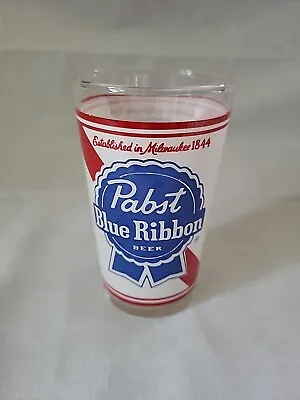 Vintage 12oz Pabst Blue Ribbon Beer Glass • $6.97