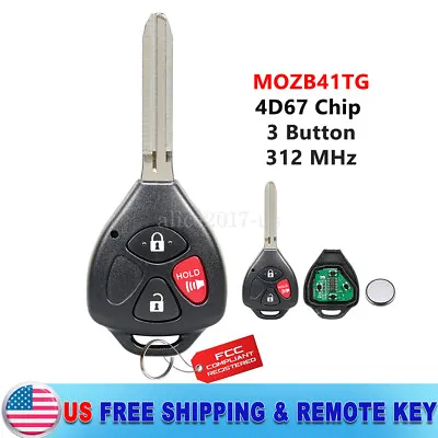 For 2006 2007 2008 2009 2010 Scion TC Keyless Entry Car Remote Uncut Key Fob 67 • $12.75