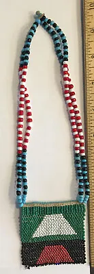 $59 • Buy Vintage African Zulu Beaded Handmade Necklace Jewelry Native Tribe  Antique N20