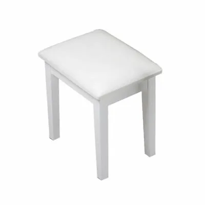 Vanity Bench Makeup Stool With Cushion Piano Seat Chair(White/Black) • $59.99