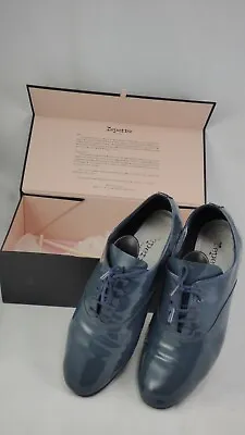 £62.99 • Buy Repetto Iconic Zizi Richelieu Patent Grey Comfort Oxford Shoes EU 38 UK 5 4.5