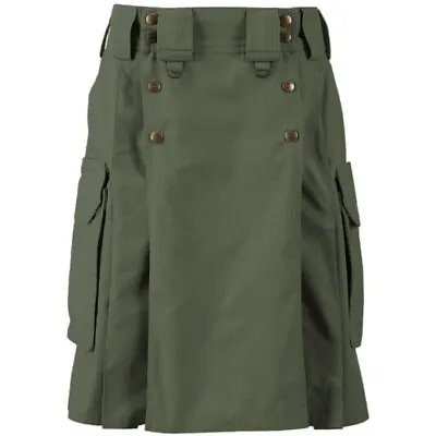 Tactical Ready: Duty Utility Kilts In Green - Command Style With Functionality • $99
