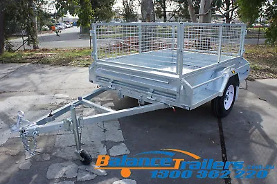 7x5 GALVANISED FULLY WELDED TIPPER BOX TRAILER WITH 600mm CAGE HIGH QUALITY • $2300