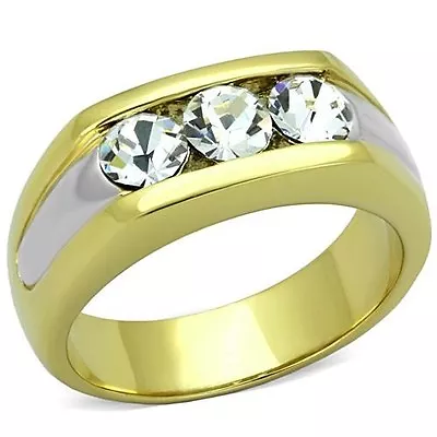 14k Gold Ep 2.0ct Mens Diamond Simulated Dress Ring Sz 8-13 You Choose • $29.99