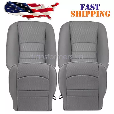 For 2013 2014 2015 Dodge Ram 1500 2500 3500 Both Side Cloth Seat Cover Gray • $100.19