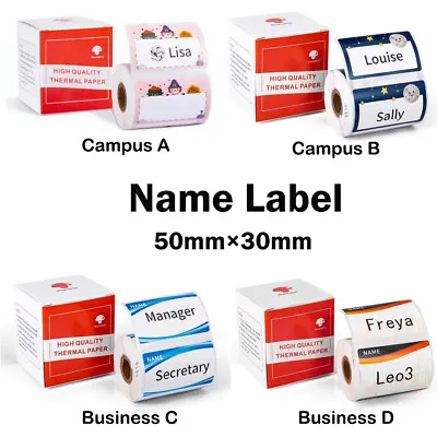 50 × 30 Mm Sticker Name Label Self-Adhesive Paper For Phomemo M110/M200 Printer • $6.50