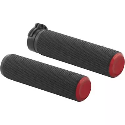 Arlen Ness Red Knurled Grips For Cable 07-336 • $70.72