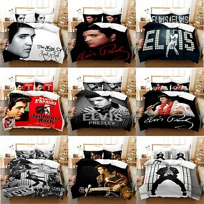 Elvis Presley Collection Single/Double/Queen/King Bed Quilt Cover Set • $54.99