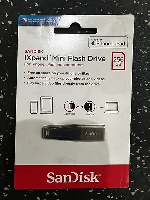 SanDisk 256GB IXpand Mini Flash Drive For IPhone And IPad - SDIX40N-256G-GN6NE • $42.95