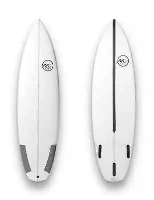 6'1  X 19.3  X 2.5  32.1L High Performance Shortboard Surfboard Epoxy Carbon • $750