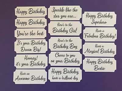 £3.80 • Buy Mixed Birthday Card Making Toppers Sentiments Banners Embellishments Craft - 30